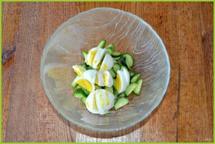 Салат со шпинатом и огурцом - фото шаг 3