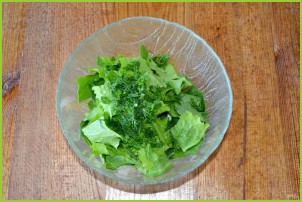 Салат со шпинатом и огурцом - фото шаг 5