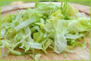 Салат с зелеными яблоками - фото шаг 1