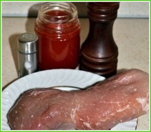 Шашлычки из свинины на шпажках в духовке - фото шаг 1