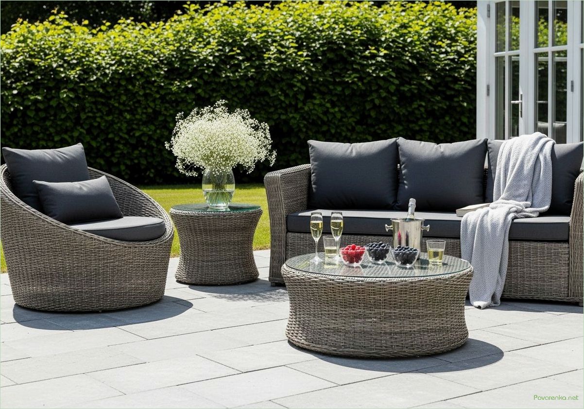Интерьерная мебель из искусственного ротанга: стиль, комфорт и практичность